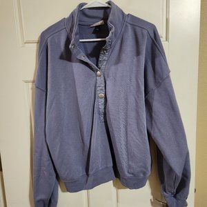 Target quarter button sweatshirt